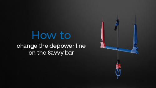 How to change the depower line on the Savvy bar